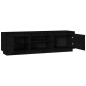 vidaXL TV-Schrank Schwarz 140x35x40 cm Massivholz Kiefer vidaXL TV-Schrank Schwarz 140x35x40 cm Massivholz Kiefer