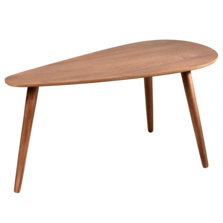 Home&Styling 2-tlg. Beistelltisch-Set Tropfen-Form Dunkles Walnussholz