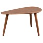 Home&Styling 2-tlg. Beistelltisch-Set Tropfen-Form Dunkles Walnussholz