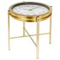 Home&Styling Beistelltisch mit Uhr Golden Home&Styling Beistelltisch mit Uhr Golden