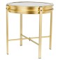 Home&Styling Beistelltisch mit Uhr Golden Home&Styling Beistelltisch mit Uhr Golden