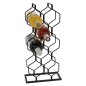 Home&Styling Weinregal für 8 Flaschen Metall Schwarz Home&Styling Weinregal für 8 Flaschen Metall Schwarz