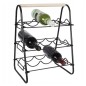 Home&Styling Weinregal für 9 Flaschen Metall Schwarz und Natur Home&Styling Weinregal für 9 Flaschen Metall Schwarz und Natur