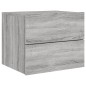 vidaXL Wand-Nachttische mit LED-Leuchten 2 Stk. Grau Sonoma vidaXL Wand-Nachttische mit LED-Leuchten 2 Stk. Grau Sonoma