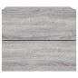 vidaXL Wand-Nachttische mit LED-Leuchten 2 Stk. Grau Sonoma vidaXL Wand-Nachttische mit LED-Leuchten 2 Stk. Grau Sonoma
