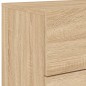 vidaXL Wand-Nachttisch mit LED-Leuchten Sonoma-Eiche vidaXL Wand-Nachttisch mit LED-Leuchten Sonoma-Eiche