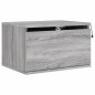vidaXL Wand-Nachttische mit LED-Leuchten 2 Stk. Grau Sonoma vidaXL Wand-Nachttische mit LED-Leuchten 2 Stk. Grau Sonoma