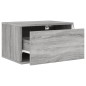 vidaXL Wand-Nachttische mit LED-Leuchten 2 Stk. Grau Sonoma vidaXL Wand-Nachttische mit LED-Leuchten 2 Stk. Grau Sonoma