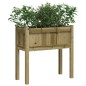 vidaXL Pflanzkübel mit Beinen 70x31x70 cm Kiefernholz Imprägniert vidaXL Pflanzkübel mit Beinen 70x31x70 cm Kiefernholz Imprägniert