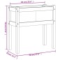 vidaXL Pflanzkübel mit Beinen 70x31x70 cm Kiefernholz Imprägniert vidaXL Pflanzkübel mit Beinen 70x31x70 cm Kiefernholz Imprägniert