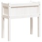 vidaXL Pflanzkübel 2 Stk. mit Beinen Weiß Massivholz Kiefer vidaXL Pflanzkübel 2 Stk. mit Beinen Weiß Massivholz Kiefer