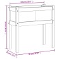 vidaXL Pflanzkübel 2 Stk. mit Beinen Weiß Massivholz Kiefer vidaXL Pflanzkübel 2 Stk. mit Beinen Weiß Massivholz Kiefer