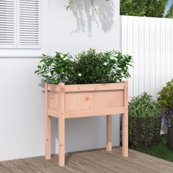 vidaXL Pflanzkübel mit Beinen 70x31x70 cm Massivholz Douglasie