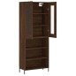 Highboard Braun Eichen-Optik 69,5x34x180 cm Holzwerkstoff Highboard Braun Eichen-Optik 69,5x34x180 cm Holzwerkstoff