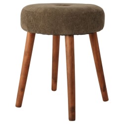 Home&Styling Hocker Ø35x45 cm Dunkelgrün