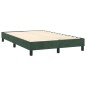 vidaXL Boxspringbett mit Matratze Dunkelgrün 120x200 cm Samt vidaXL Boxspringbett mit Matratze Dunkelgrün 120x200 cm Samt