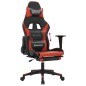 vidaXL Gaming-Stuhl mit Fußstütze Schwarz und Rot Kunstleder vidaXL Gaming-Stuhl mit Fußstütze Schwarz und Rot Kunstleder
