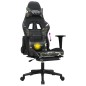 vidaXL Gamingstuhl mit Massage Fußstütze Schwarz Tarnfarben Kunstleder vidaXL Gamingstuhl mit Massage Fußstütze Schwarz Tarnfarben Kunstleder