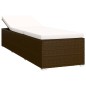 3-tlg. Garten-Sonnenliegen mit Teetisch Poly Rattan Braun 3-tlg. Garten-Sonnenliegen mit Teetisch Poly Rattan Braun