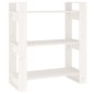 vidaXL Bücherregal/Raumteiler Weiß 80x35x91 cm Massivholz Kiefer vidaXL Bücherregal/Raumteiler Weiß 80x35x91 cm Massivholz Kiefer