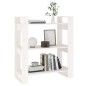 vidaXL Bücherregal/Raumteiler Weiß 80x35x91 cm Massivholz Kiefer vidaXL Bücherregal/Raumteiler Weiß 80x35x91 cm Massivholz Kiefer