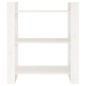 vidaXL Bücherregal/Raumteiler Weiß 80x35x91 cm Massivholz Kiefer vidaXL Bücherregal/Raumteiler Weiß 80x35x91 cm Massivholz Kiefer