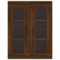 Highboard Braun Eichen-Optik 69,5x34x180 cm Holzwerkstoff Highboard Braun Eichen-Optik 69,5x34x180 cm Holzwerkstoff