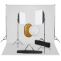 vidaXL Fotostudio-Set mit Softboxen, Hintergrundsystem und Reflektor vidaXL Fotostudio-Set mit Softboxen, Hintergrundsystem und Reflektor