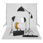vidaXL Fotostudio-Set mit Softbox-Leuchten, Hintergrund und Reflektor vidaXL Fotostudio-Set mit Softbox-Leuchten, Hintergrund und Reflektor
