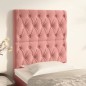 vidaXL Kopfteile 2 Stk. Rosa 80x7x78/88 cm Samt