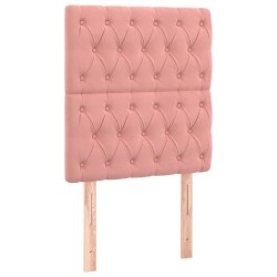 vidaXL Kopfteile 2 Stk. Rosa 80x7x78/88 cm Samt