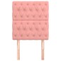 vidaXL Kopfteile 2 Stk. Rosa 80x7x78/88 cm Samt