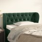 vidaXL Kopfteil mit Ohren Dunkelgrün 103x23x78/88 cm Samt