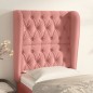 vidaXL Kopfteil mit Ohren Rosa 83x23x118/128 cm Samt vidaXL Kopfteil mit Ohren Rosa 83x23x118/128 cm Samt