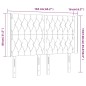 vidaXL LED Kopfteil Creme 163x16x118/128 cm Stoff vidaXL LED Kopfteil Creme 163x16x118/128 cm Stoff