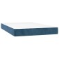 vidaXL Boxspringbett mit Matratze & LED Dunkelblau 120x200 cm Samt vidaXL Boxspringbett mit Matratze & LED Dunkelblau 120x200 cm Samt