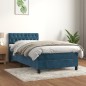 vidaXL Boxspringbett mit Matratze Dunkelblau 100x200 cm Samt vidaXL Boxspringbett mit Matratze Dunkelblau 100x200 cm Samt