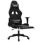 vidaXL Gaming-Stuhl mit Fußstütze Schwarz Kunstleder vidaXL Gaming-Stuhl mit Fußstütze Schwarz Kunstleder