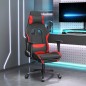 vidaXL Gaming-Stuhl mit Massage & Fußstütze Schwarz und Rot Stoff vidaXL Gaming-Stuhl mit Massage & Fußstütze Schwarz und Rot Stoff