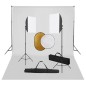 vidaXL Fotostudio-Set mit Softboxen, Hintergrundsystem und Reflektor vidaXL Fotostudio-Set mit Softboxen, Hintergrundsystem und Reflektor