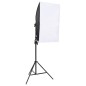 vidaXL Fotostudio-Set mit Beleuchtung, Hintergrund und Reflektor vidaXL Fotostudio-Set mit Beleuchtung, Hintergrund und Reflektor