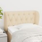 vidaXL Kopfteil mit Ohren Creme 83x23x78/88 cm Stoff vidaXL Kopfteil mit Ohren Creme 83x23x78/88 cm Stoff