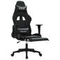 vidaXL Gaming-Stuhl mit Massage & Fußstütze Schwarz Kunstleder vidaXL Gaming-Stuhl mit Massage & Fußstütze Schwarz Kunstleder