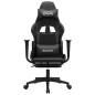 vidaXL Gaming-Stuhl mit Massage & Fußstütze Schwarz Kunstleder vidaXL Gaming-Stuhl mit Massage & Fußstütze Schwarz Kunstleder