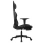 vidaXL Gaming-Stuhl mit Massage & Fußstütze Schwarz Kunstleder vidaXL Gaming-Stuhl mit Massage & Fußstütze Schwarz Kunstleder
