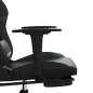 vidaXL Gaming-Stuhl mit Massage & Fußstütze Schwarz Kunstleder vidaXL Gaming-Stuhl mit Massage & Fußstütze Schwarz Kunstleder