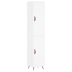 Highboard Weiß 34,5x34x180 cm Holzwerkstoff