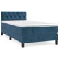 vidaXL Boxspringbett mit Matratze Dunkelblau 80x200 cm Samt vidaXL Boxspringbett mit Matratze Dunkelblau 80x200 cm Samt