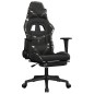 vidaXL Gamingstuhl mit Massage Fußstütze Schwarz Tarnfarben Kunstleder vidaXL Gamingstuhl mit Massage Fußstütze Schwarz Tarnfarben Kunstleder