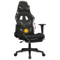 vidaXL Gamingstuhl mit Massage Fußstütze Schwarz Tarnfarben Kunstleder vidaXL Gamingstuhl mit Massage Fußstütze Schwarz Tarnfarben Kunstleder